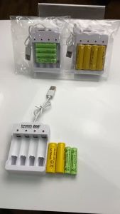 《SG STOCK》Large capacity Rechargeable battery 2000mAh USB charger adjustable for 5# and 7# 1.2V