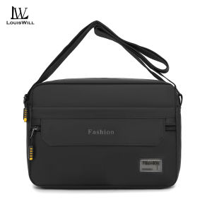 LouisWill Fashion Mens Shoulder Bag Handbag Waterproof Outdoor Casual Messenger Bag Large Capacity Travel Business Bag Leisure Sport Street Cross Body Bag