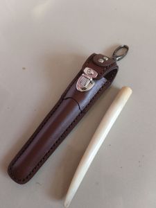 bungkus pipa kulit wadah pipa kulit bosa custom nama/loggo