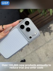 UGP | Ultra Thin Transparent Full Coverage Phone Case with Vertical Fluted Pattern High-End Unique Design