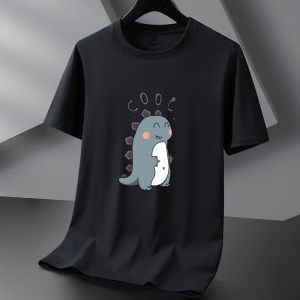 เสื้อยืดแขนสั้นลายการ์ตูนอนิเมะไซส์ใหญ่ทรงหลวมสำหรับฤดูใบไม้ผลิและฤดูร้อนเสื้อตัวในเสื้อยืดคอกลมแบบบางแฟชั่นสำหรับวัยรุ่น