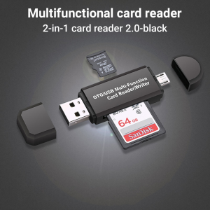 USB Memory Card Reader Multifunction High Speed Micro USB OTG to USB 2.0 Card Adapter SD/Micro SD TF Card Reader For Android Phone Computer⚡PH deliveryIn stock⚡