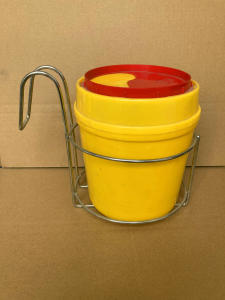 Medical Stainless Steel Knife Holder Rack round Holder Square Medical Trash Can Holder Needle Swab Bucket