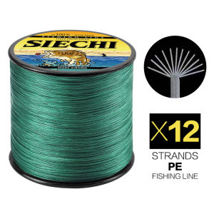 SIECHI X12 Braided Fishing Line 300/500/1000M 33-149.9lb Multifilament PE Wire Spinning Casting Carp Bass Fishing Tackle Line