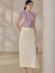 Roey s house | Summer Office Wear Elegance Dress Set Thin Blouse and Slim Skirt