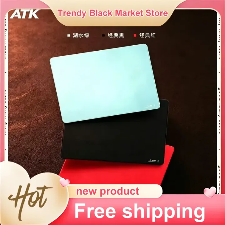 ATTACK SHARK | Genuine 4Mm Xsoft 490X420Mm ATK GEAR Lie Series Large Gaming Mouse Pad Soil Like Polyurethane Stitched Edges For Esports Office