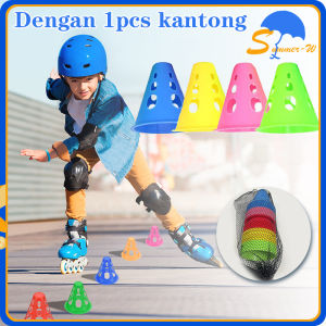20pcs Cone Sepatu Roda Dengan Tas Penyimpanan Kerucut Sepatu Roda Inline Skates Marker Cone