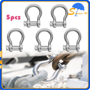 5pcs M4 Sekrup Pin Bow Shackle Stainless 304 Pin Sekrup Busur Shackle