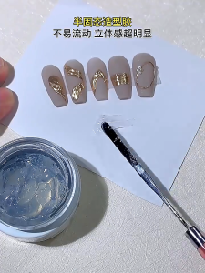 ANNIES Manicure Nail Mirror Powder Semi-Solid 3D Glue Gel 20g Large Can type 恩妮诗日式罐装魔镜粉立体半固态造型胶