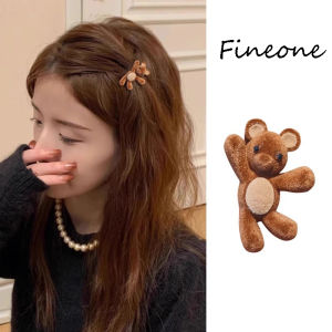กิ๊บติดผมหน้าม้ากิ๊ฟหนีบผมน่ารักสำหรับเด็กผู้หญิงเครื่องประดับผมหมีใหม่