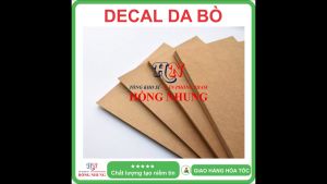 [SALE] Xấp 100 Tờ Decal A4 Da Bò - Giúp Bạn In Tem Nhãn Ghi Chú Hay Bìa Nhãn Bưu Phẩm