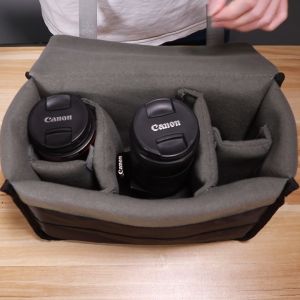 Free Shipping Padded Protective Bag Insert Liner Case for DSLR Camera Lens and Accessories Black