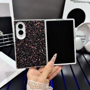 Ốp Điện Thoại Samsung Galaxy Z Fold 8 Ultra Fold8 7 6 Cao Cấp Lấp Lánh Nhiều Màu Sắc Hiệu Ứng Laser Viền Mạ Bạc Chống Sốc Chống Xước