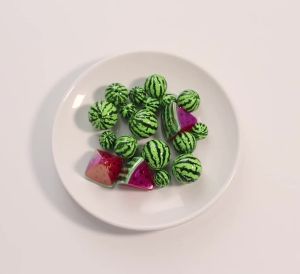 5-10pcs/lot Watermelon shaped Acrylic Beads Red Green Loose Spaced Beads For Keychains Bracelet Making DIY Jewelry Accessories