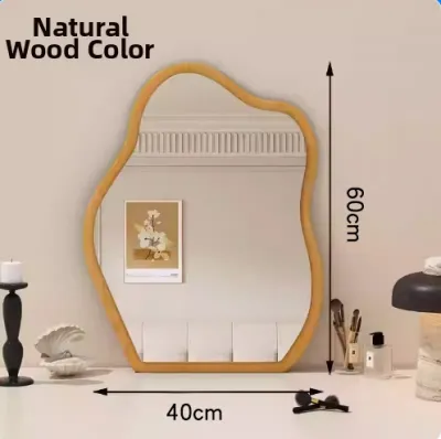 MU FENG ZHI NAN | Vintage Cloud Decor Wall Mount Desk Makeup Mirror