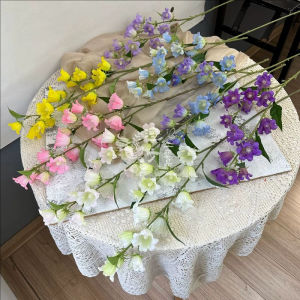 Wind Chime Flower Decoration Lily Of The Valley Artificial Flower Bouquet Realistic Bellflower Vase Arrangement Decor