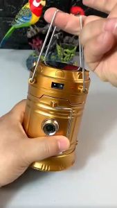 ไฟตั้งแคมป์ โคมไฟม้าแบบพกพาพลังงานแสงอาทิตย์ ไฟเต็นท์ฉุกเฉินกลางแจ้ง ไฟตั้งแคมป์แผงลอยริมถนน