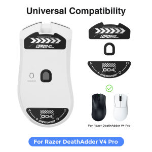 Mouse Feet Skates for Razer DeathAdder V4 Pro Wireless Gaming Mouse Rounded Curved Edges Glass Mouse feet Replacement