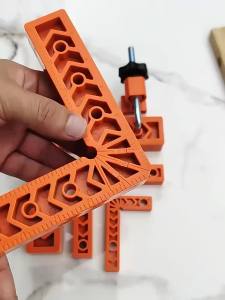 8Pcs 90 Degree Clamp Positioning Clip L-type Right Angle Ruler Squares Woodworking Splicing Tool for Cabinets Boxes Corner Clamp