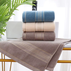 Skin-Friendly Towel - Strong Water Absorption Solid Color Universal Towel Suitable for Both Adults & Children
