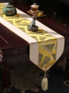 New Chinese Style Table Flag Luxury Tablecloth High-end Tea Table TV Cabinet Cloth Tea Table Cloth Art Bed Flag Home Decor