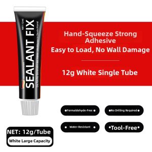 LECAN | No Nail Adhesive Powerful Glue Fast Drying for Wall Tiles and Metal Shelf Installation