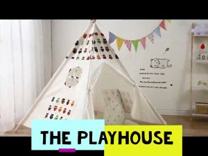 160cm Cotton Playhouse Tent for Children/ Kids Play Tents for Privacy/ Colorful Playhouse/ Triangle Tent