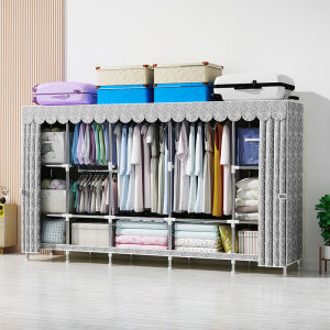 Sturdy Easy-to-Assemble Zippered Cloth Wardrobe