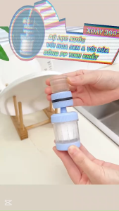 🚿 BỘ LỌC NƯỚC VÒI HOA SEN & VÒI RỬA – BÔNG PP TINH KHIẾT – XOAY 360° LỌC KIM LOẠI NẶNG CLO CẶN BẨN💧K2-8.2
