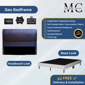 Mattress Concept Geo Divan Bedframe Pet Friendly Fabric/Faux Leather/Fabric All Size Available