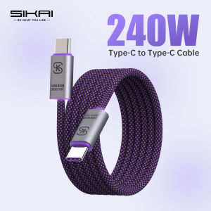USB C to USB C Cable 240W Fast Charging Type C Charger Cord Braided USBC Cable for iPhone 17 Samsung S25 Laptop MacBook Switch