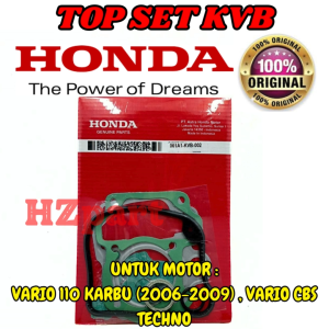 PAKING TOP SET KODE-KVB HONDA AHM Vario110 Karbu (2006-2009) BERKUALITAS ASLI 100% ORIGINAL HONDA .