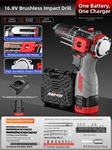 NANWEI | Cordless Brushless Home Impact Drill