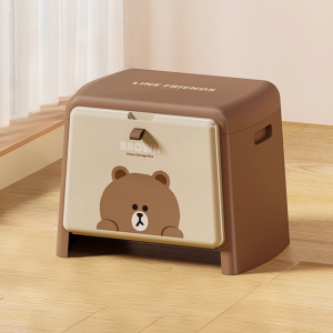 MUZHEXI | Bear Design Storage Stool Large Capacity