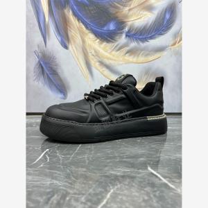 Luxurious Mens Casual Shoes Thick Bottom Heightening Pure Color Sporty Leisure Board Shoes Comfortable Breathable Mesh Inner