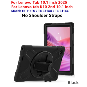 AJIUYU | AJIUYU 360° Rotating Rugged Case For Lenovo Tab 10.1 2025 TB311FU ZhaoYang K10C K10 2nd TB311XU TB311XC 10.1" Tablet Stand Cover