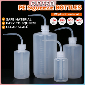 Plastic Blow Washing Bottle Diffuser PE Plastic Squeeze Bottles Wash Eyelash Cleaning Elbow Bottle Watering Tools