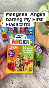 My First Flashcard ANGKA (40 kartu - real pictures/foto) - kartu edukasi bayi pintar