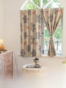 Full Light Blocking Simple Magic Self Adhesive Bedroom Curtains Easy Installation No Drilling Required Polyester Fiber Curtains