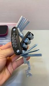 จักรยานเสือภูเขา 16 ใน 1 ชุดเครื่องมือบำรุงรักษาชุดเครื่องมือบำรุงรักษาชุดอุปกรณ์บำรุงรักษาจักรยานแบบพกพา G3278