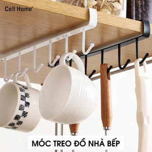 Móc treo đồ giá đỡ giá treo lưu trữ đồ dùng nhà bếp đa năng gắn kệ tủ bếp