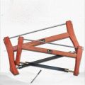 Traditional Handheld Wooden Frame Saw Old Style Push Pull Steel Blade Woodworking Hand Saw for Cutting Wood Materials. 