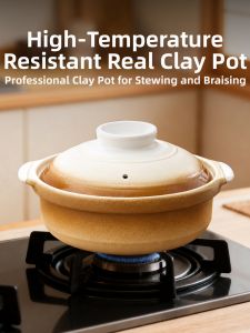Traditional Heat-resistant Earthenware Casserole Pot