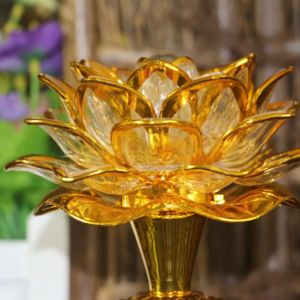 【ส่งจากไทย】โคมไฟดอกบัว เชิงเทียนไฟฟ้า เพลงพุทธ 53 เพลงดอกบัวไฟฟ้า เชิงเทียนไฟฟ้าดอกบัว LED ~ส่งฟรี~ มีเสียงเพลง สวดมนต์ แบบใส่ถ่าน หรือ เสียบปลั๊ก (เชิงเทียนดอกบัวไฟฟ้า เชิงเทียนโคมไฟดอกบัว)#SET ***********เทียนดอกบัวแก้ว 2ชิ้น (สูง 6.5นิ้ว)