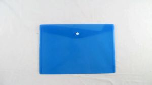 Aksesori Kantor: Map Plastik Smart Pocket Model Kancing Horizontal Warna Transparan F4 Folio 3Pcs 6Pcs