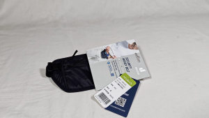 DEUTER Security Money Belt Flat Travel Pouch for Passport ID Cash Cheques | Adjustable Waist Strap | Slim Document Organizer GREENWOOD