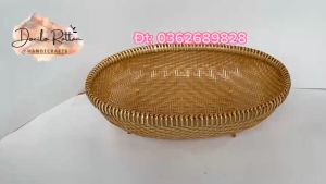 Rổ tre đựng rau trái cây- hàng chất lượng cao- Rổ tre decor bếp (hình OVAL)
