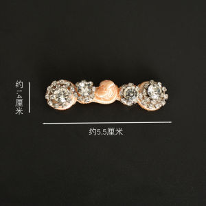 Handmade Decorative Buttons for Cheongsam Hanfu High End Jade Proof Rhinestone Embellished Chinese Style Clothing Accessories