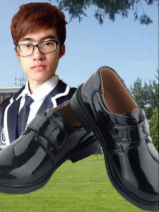 XIAOBUTONG | Performance Soft Bottom Black Leather Shoes for Boys