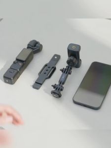 JJC Phone Holder Mount For DJI Osmo Pocket 4 3 Expansion Accessories Cold Shoe Expansion Kit Phone Mount 1/4 Threads for Tripod